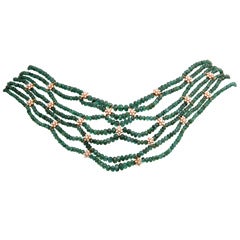 Emerald 
Diamond Necklace
