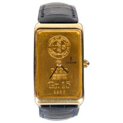 Retro Corum Lady's Yellow Gold 10 Gram Ingot 999.9 Quartz Wristwatch