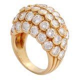 Gold and Diamond Van Cleef & Arpels Domed Ring