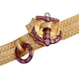 Victorian Amethyst and Gold Bracelet