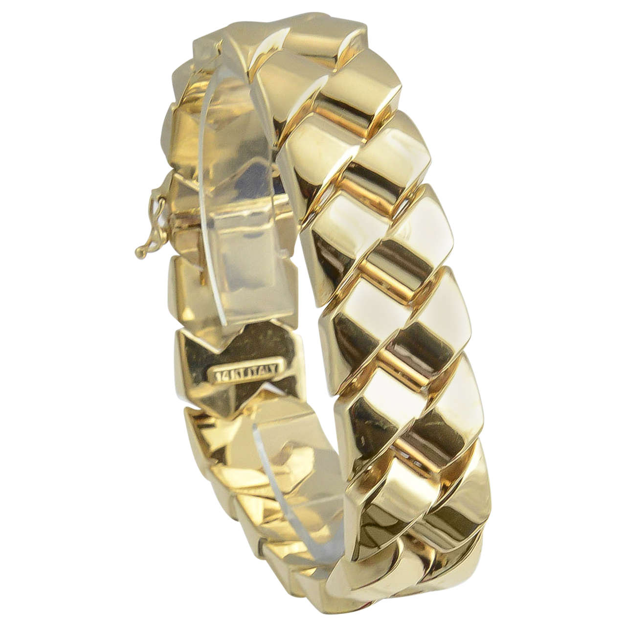 1970s Italian Braided Gold Bracelet