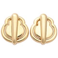 1960
s Original DAVID WEBB Musical instruments Gold Clip On Earrings