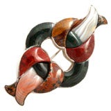 Artistry in a Victorian Natural Scottish Agate Brooch