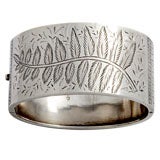 Graceful Engraved Silver Bracelet