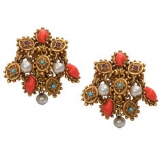 "Coral", "Pearl", and "Turquoise" Dangle Earrings 11