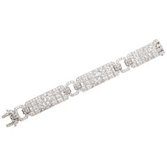 Art Deco Diamond Platinum Bracelet