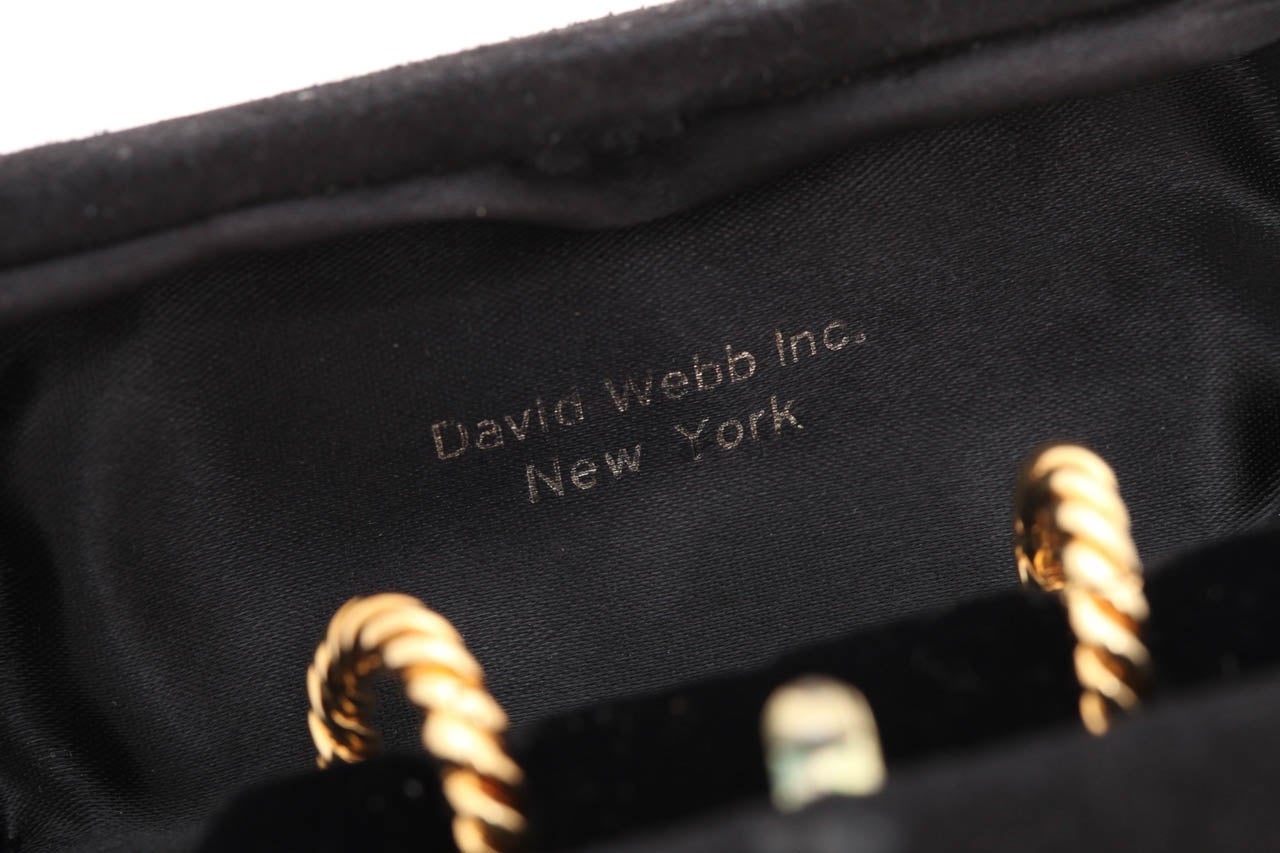 Men's David Webb Gold Twisted Hoop Cufflinks