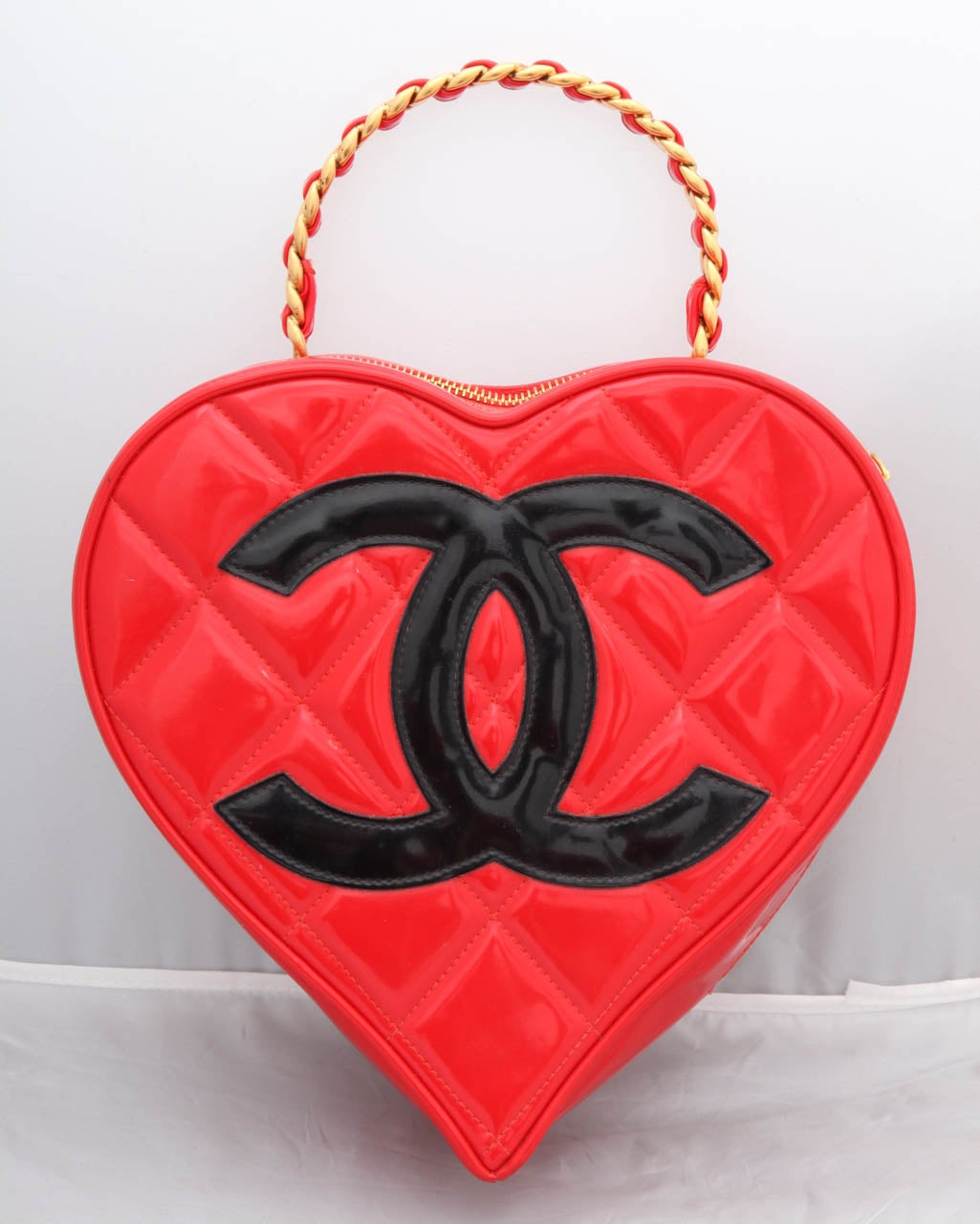 Extremely rare Chanel heart motif bag