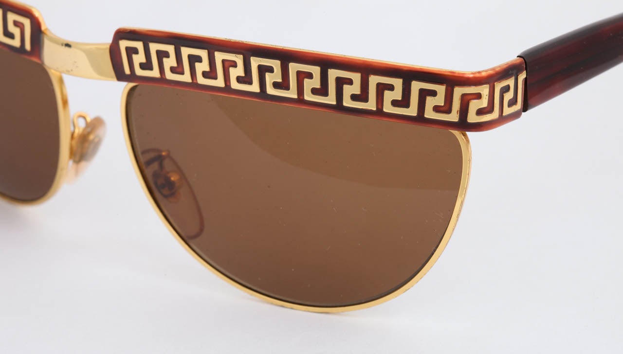 Brown Gianni Versace Vintage Sunglasses Mod S83