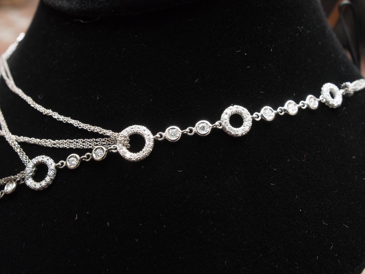 Exceptional Black and White Diamond Necklace 1