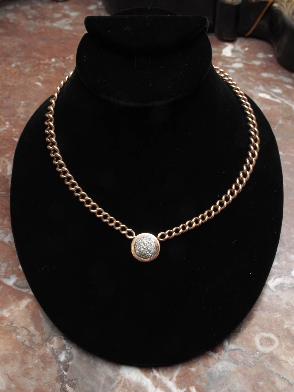 Watch Fob Toggle Necklace at 1stDibs