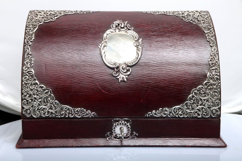 leather stationery box