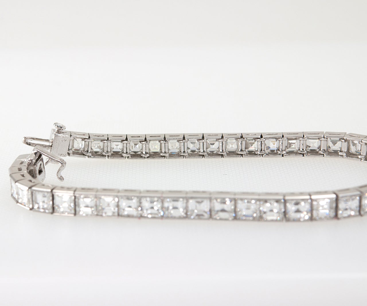Baguette Diamond Platinum Bracelet 2