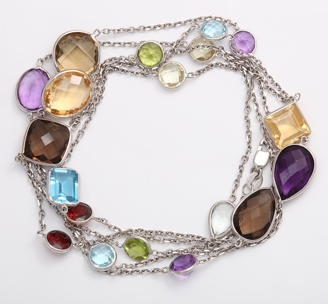 Women's Multi Gemstone Necklace