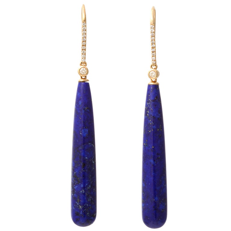 Lapis Lazuli Drop Earrings