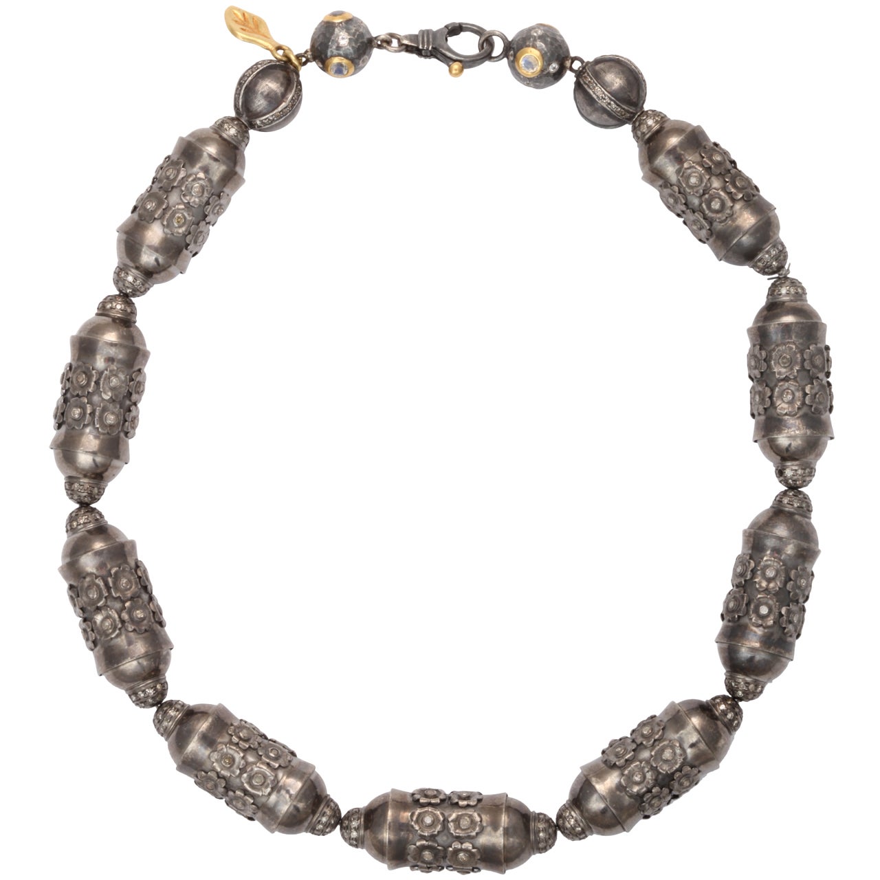 Flower Bullet Necklace at 1stdibs