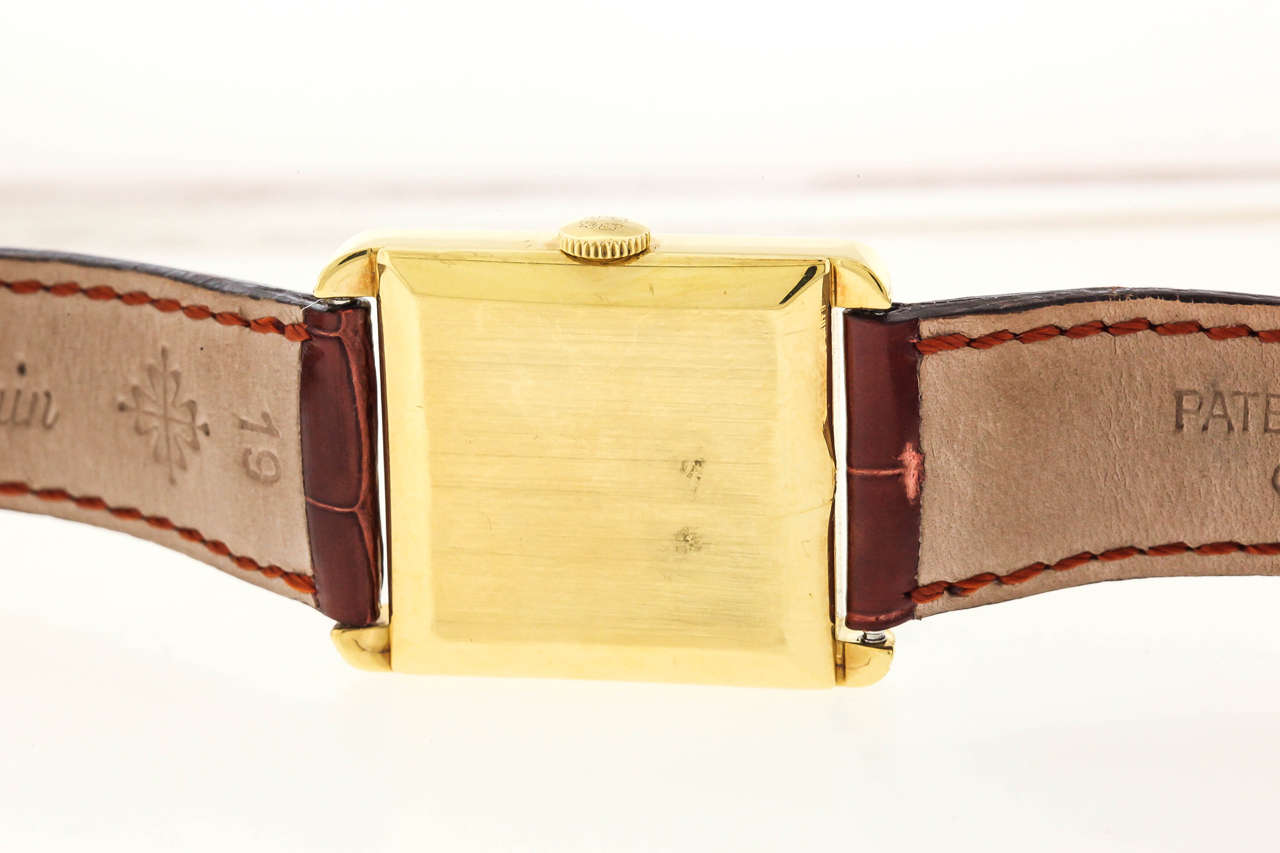 Patek Philippe Yellow Gold Manual Wind Wristwatch Ref 3475 In Good Condition In New York, NY