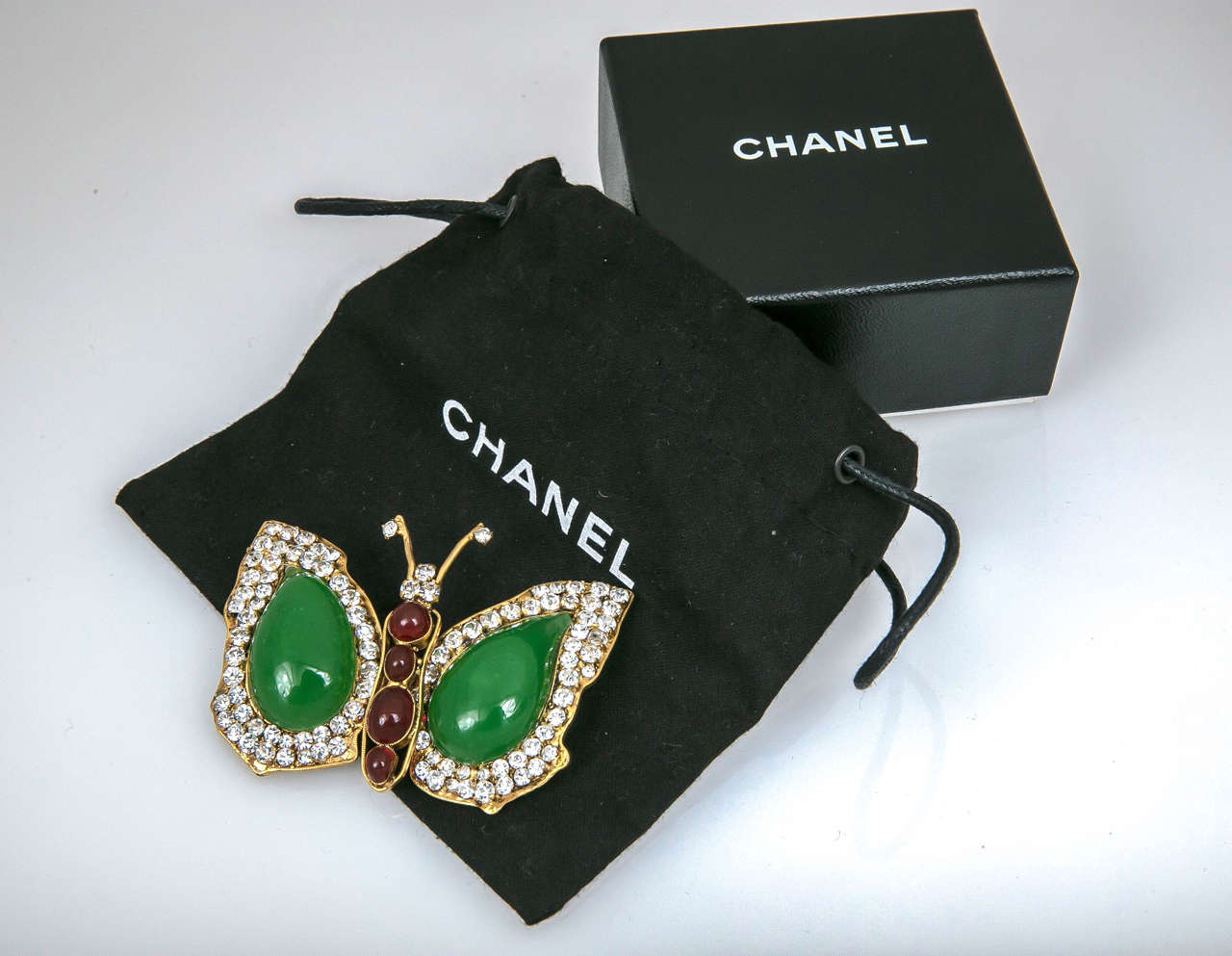 Women's Chanel Gripoix Butterfly Brooch