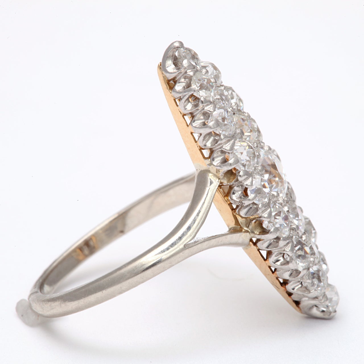 Women's Tribute to the Brilliance of an Edwardian Diamond Ring For Sale