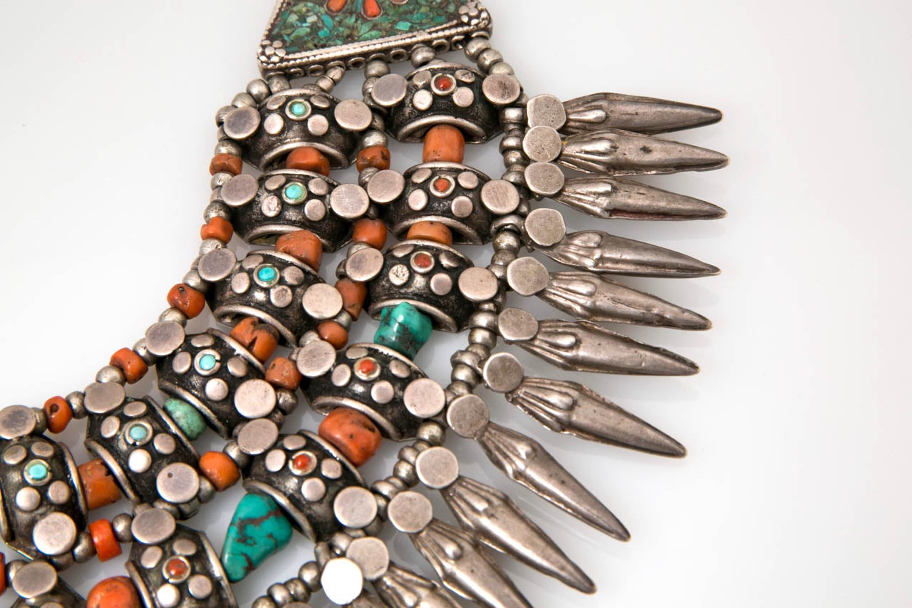 Women's Old Tibetan Ceremonial Collar Presented by Carol Marks