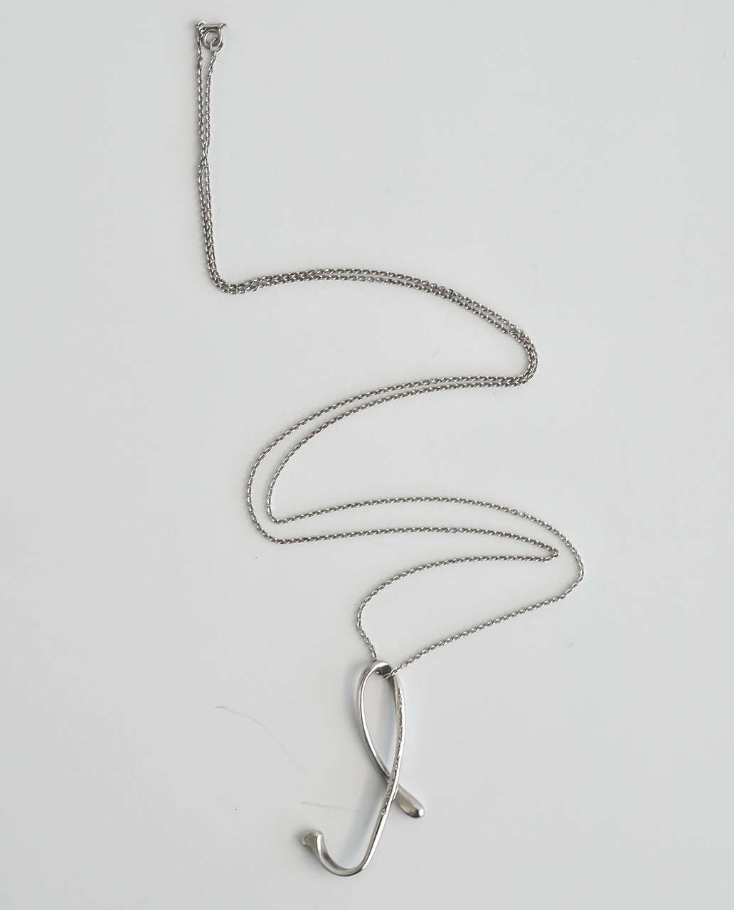 tiffany cursive initial necklace