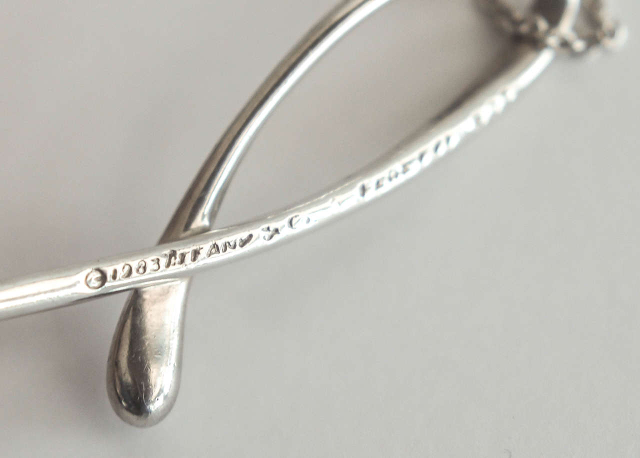 Modernist Elsa Peretti Alphabet Pendant in Sterling Silver for Tiffany & Co.