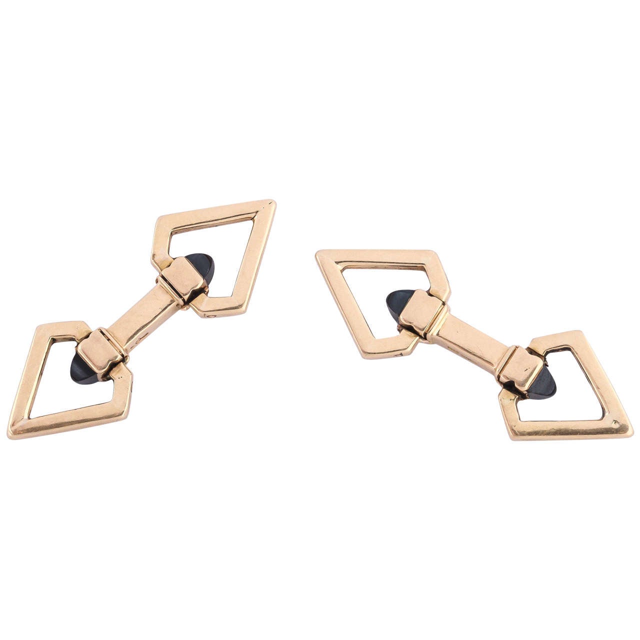 French Art Deco Cufflinks For Sale at 1stdibs