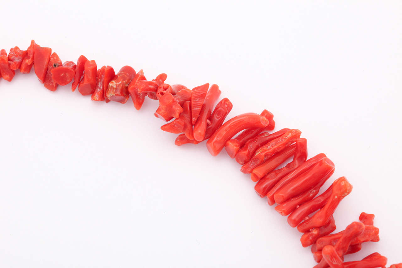 Italian Branch Coral Gold Necklace 2