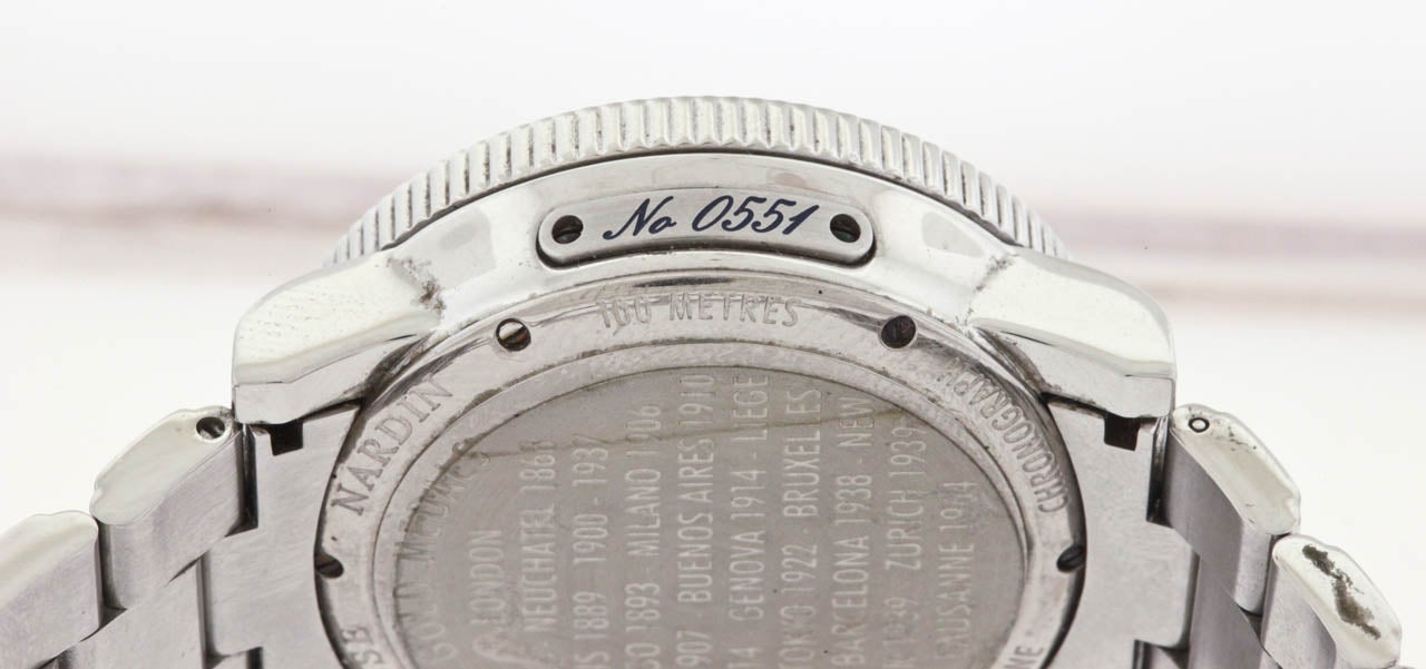 Ulysse Nardin Stainless Steel Maxi Marine Chronograph Wristwatch 2