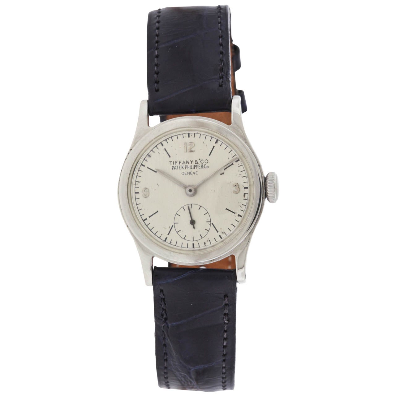 Patek Philippe Stainless Steel Calatrava Wristwatch Retailed by Tiffany & Co.