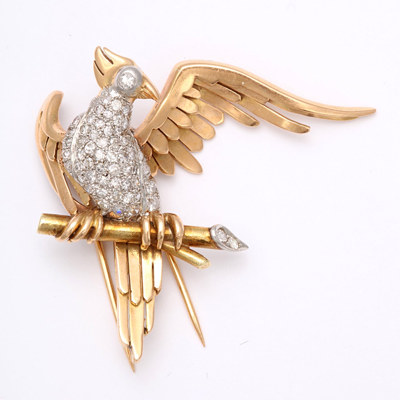 Magnificent Bird Clips In Excellent Condition For Sale In New York, NY
