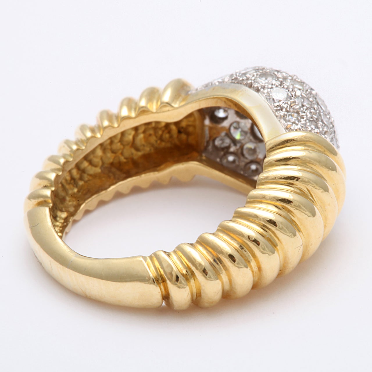 gold and diamond pinky ring