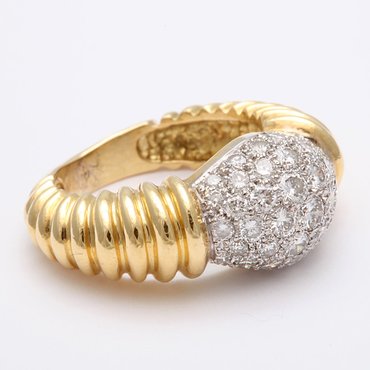 Super Chic Diamond Pinky Ring For Sale at 1stdibs