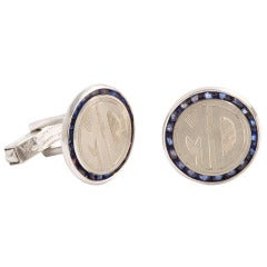 1950's Lucian Piccard Cufflinks with MD or Doctor Monogram