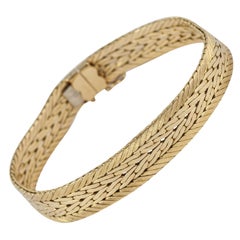 1960s Cartier Paris Woven Gold Bracelet