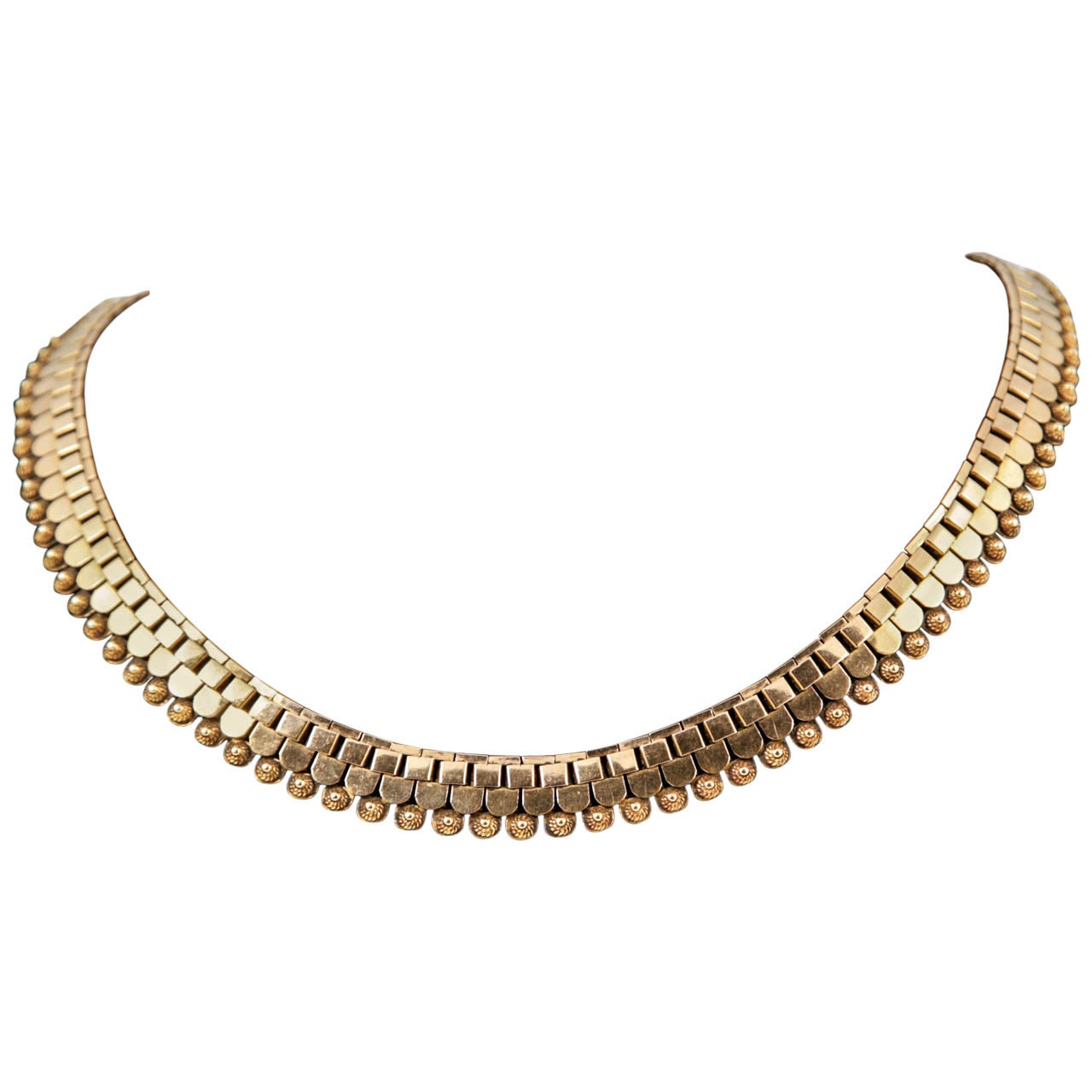 1940s Gold Collar For Sale