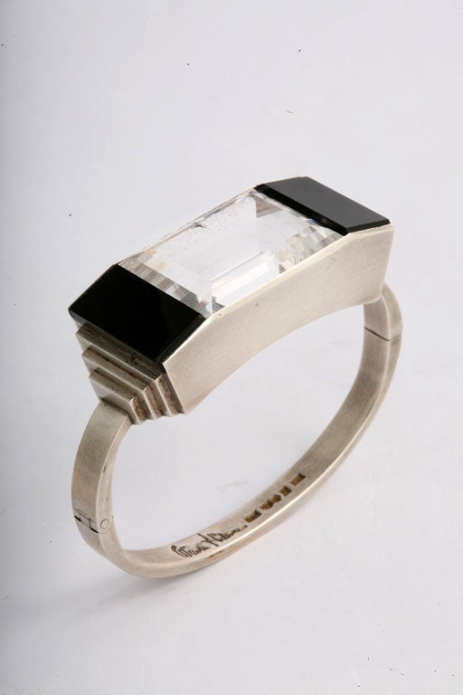 Wiwen Nilsson: Deko-Armband aus Bergkristall und Onyx