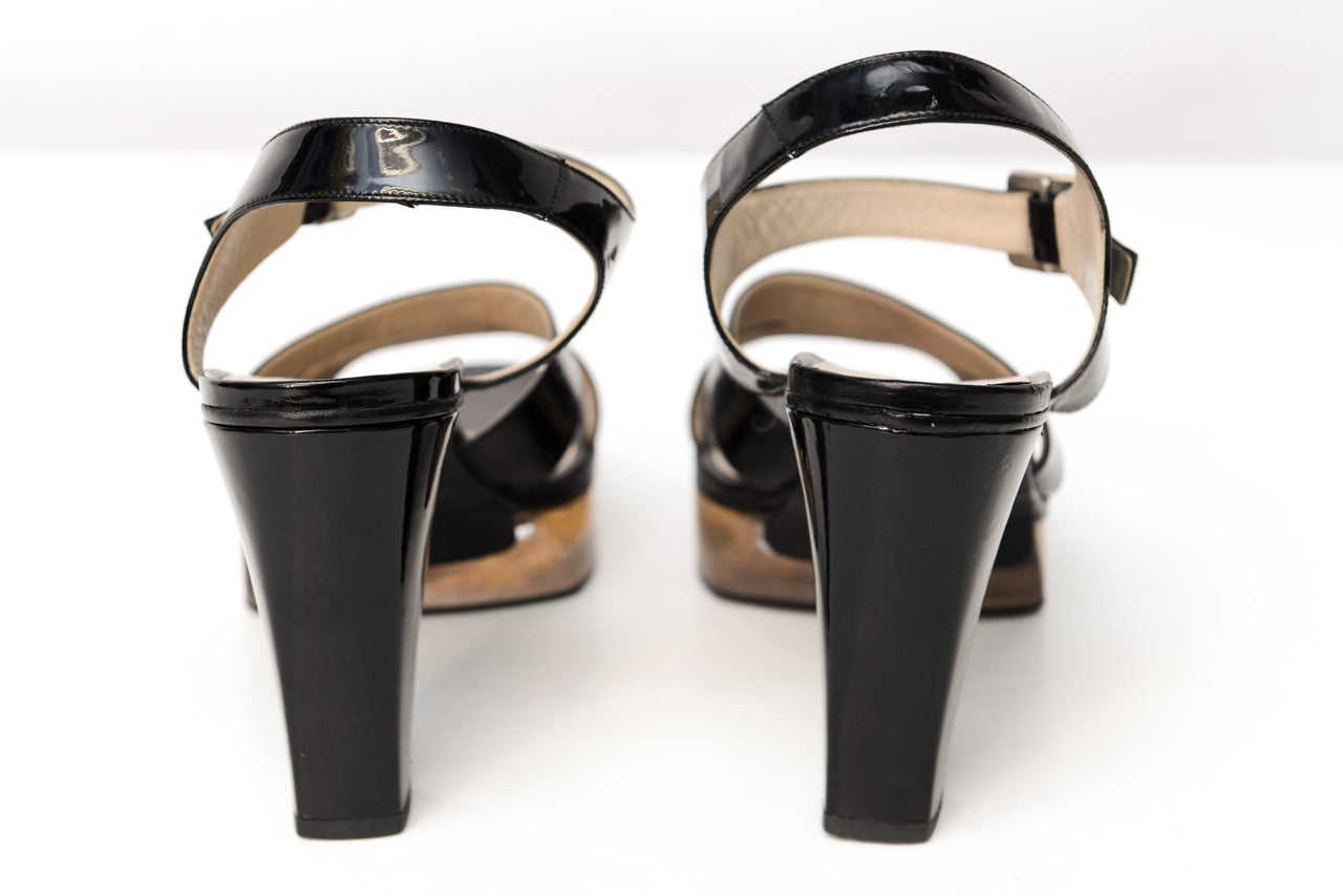 Chanel lucite  Heels For Sale 2