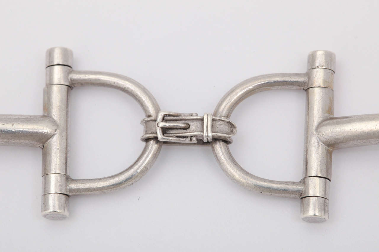 Hermes Silver Equestrian Bracelet 1
