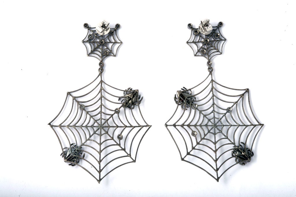 Women's Spider Web Earrings