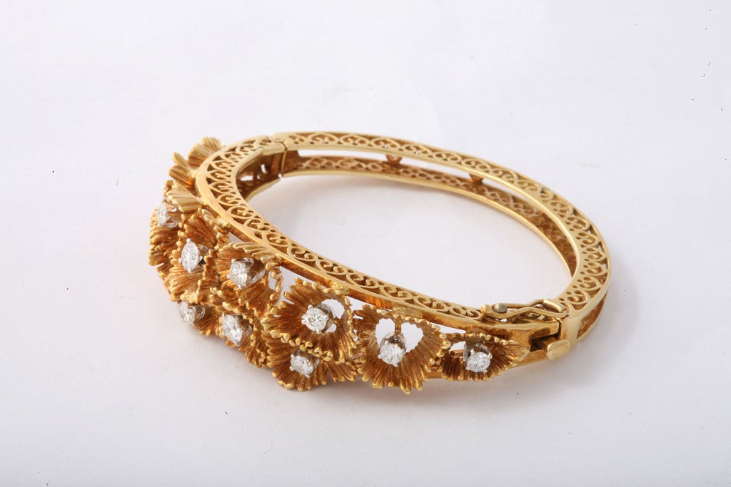 Women's Gold & Diamond Bracelet For Sale