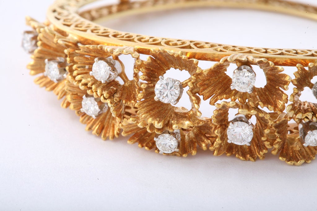 Gold & Diamond Bracelet For Sale 2