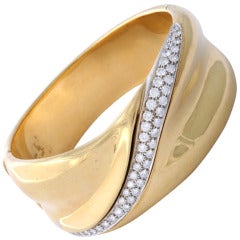 Gold and Diamond Cuff 3