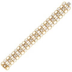 Gold and Diamond Lace Bracelet 11