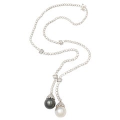 Boucheron Diamond Sautoir with South Sea Pearls