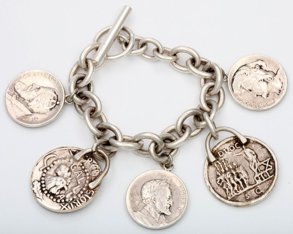 coin silver bracelet
