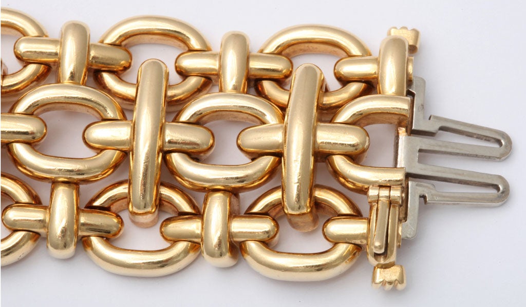 Gold Flexible Bracelet by David Webb 1