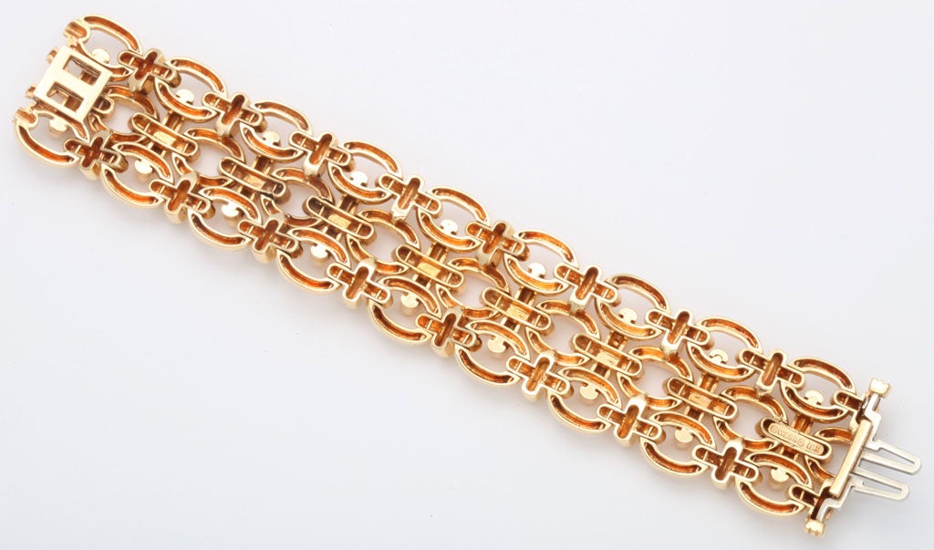 Gold Flexible Bracelet by David Webb 2