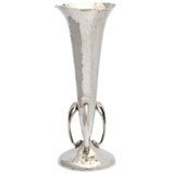 Scottish Sterling Silver  Hand Hammered Vase
