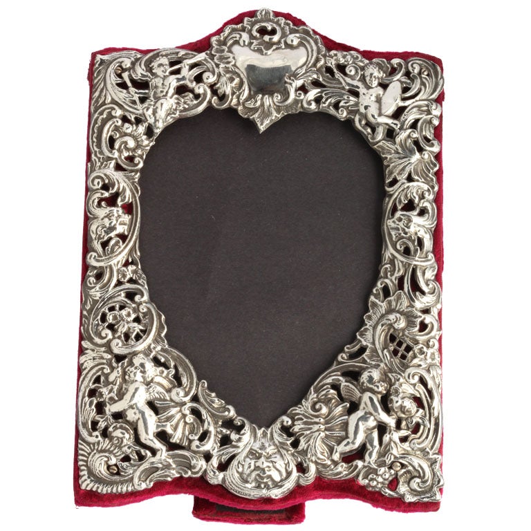 Sterling Silver Heart-Shaped Picture Frame